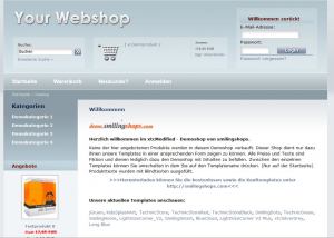 Template Technikstore modified in Schwarz
