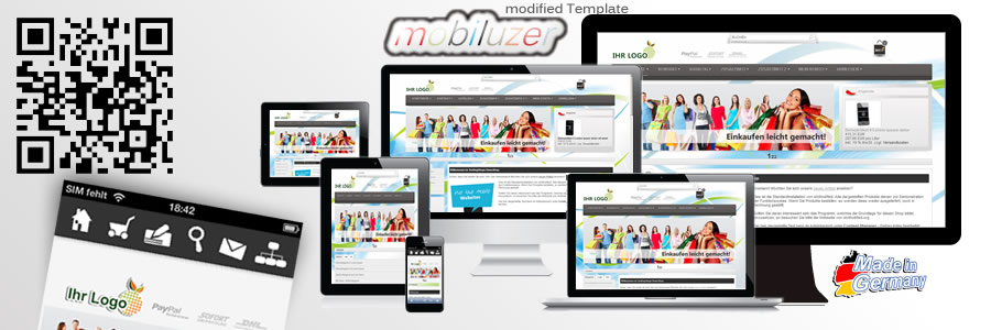 Template mobiluzer - Best viewed with: Smartphone, Tablet, Netbook, Notebook, Desktop PC and Smart TV Tetemplate für plentymarkets